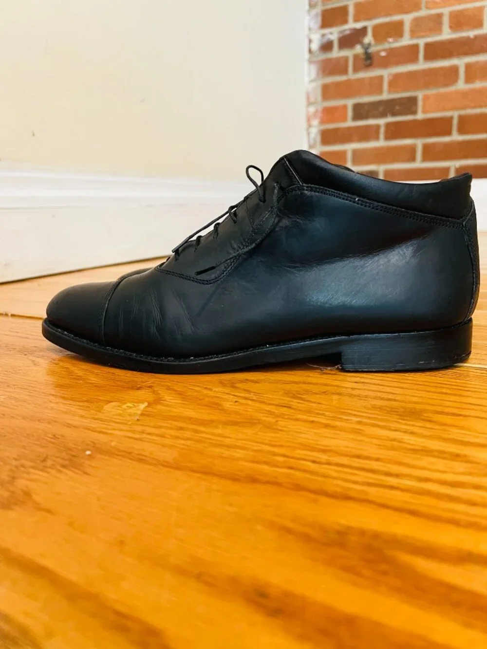 Domani Made In Italy By Johnston & Murphy black Calfskin Ankle-boot Size 9.5 M